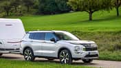 Front, Mitsubishi Outlander, Camping, Wohnwagen, Caravan
