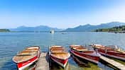 Boote, Bayern, Chiemgau, See, Camping, Urlaub