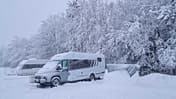 Iglu, Carado T447, Wintercamping, Wohnmobil, Schnee, Thüringen, Ostsee
