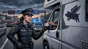 Polizistin, Wohnmobil