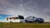 Porsche Wohnwagen, Porsche Cayenne Tubro E-Hybrid, Zugwagen, SUV, Sportlich