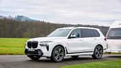 Frontansicht, BMW X7 xDrive 40d, Zugwagen, SUV, Wohnwagen
