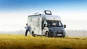 Vorderansicht, Bürstner B66 TD 732, Wohnmobil, Teilintegriert, Sondermodell