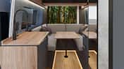 Wohnraum, Innenaufnahme, Nomade Nation Space, Campingbus