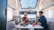 Sitzgruppe im Wohnwagen Adria Alpina 583 UL
