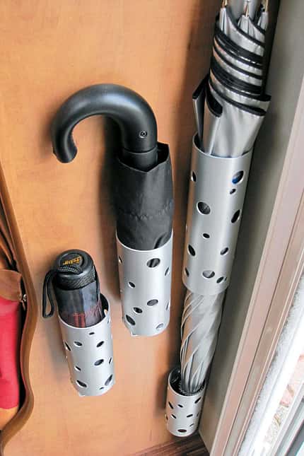 Camping Lesertipps Regenschirmhalter