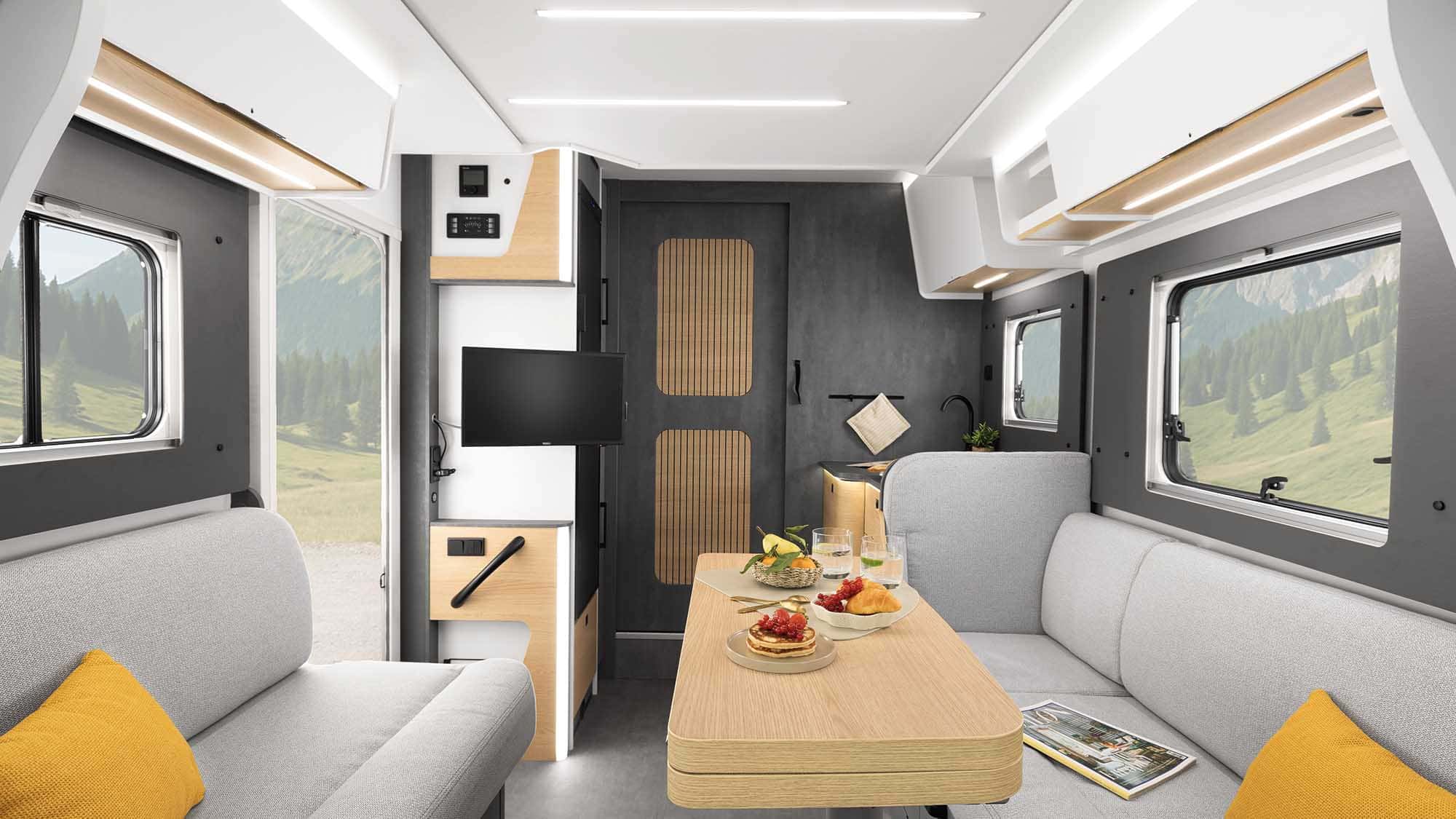 Ahorn Camp, Teilintegrierter, face to face Sitzgruppe, Tisch Ahorn Camp, Teilintegrierter, face to face Sitzgruppe, Tisch