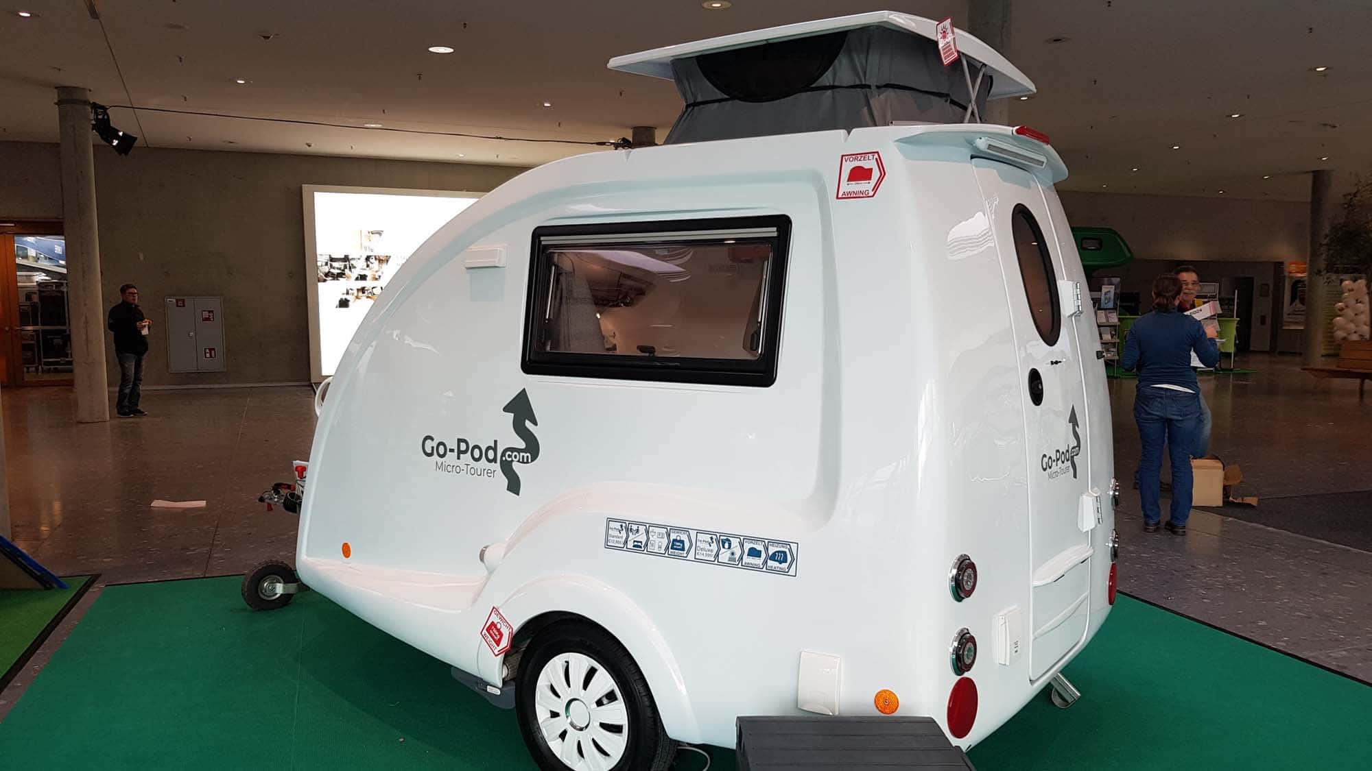 Go-Pod Standard und Deluxe (2020): Minicaravan aus Gfk